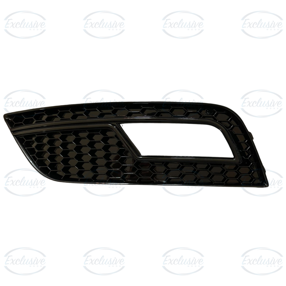 Audi A4 B8.5 (2013-2016) - Gloss Black RS4 Honeycomb Style Fog Light Cover
