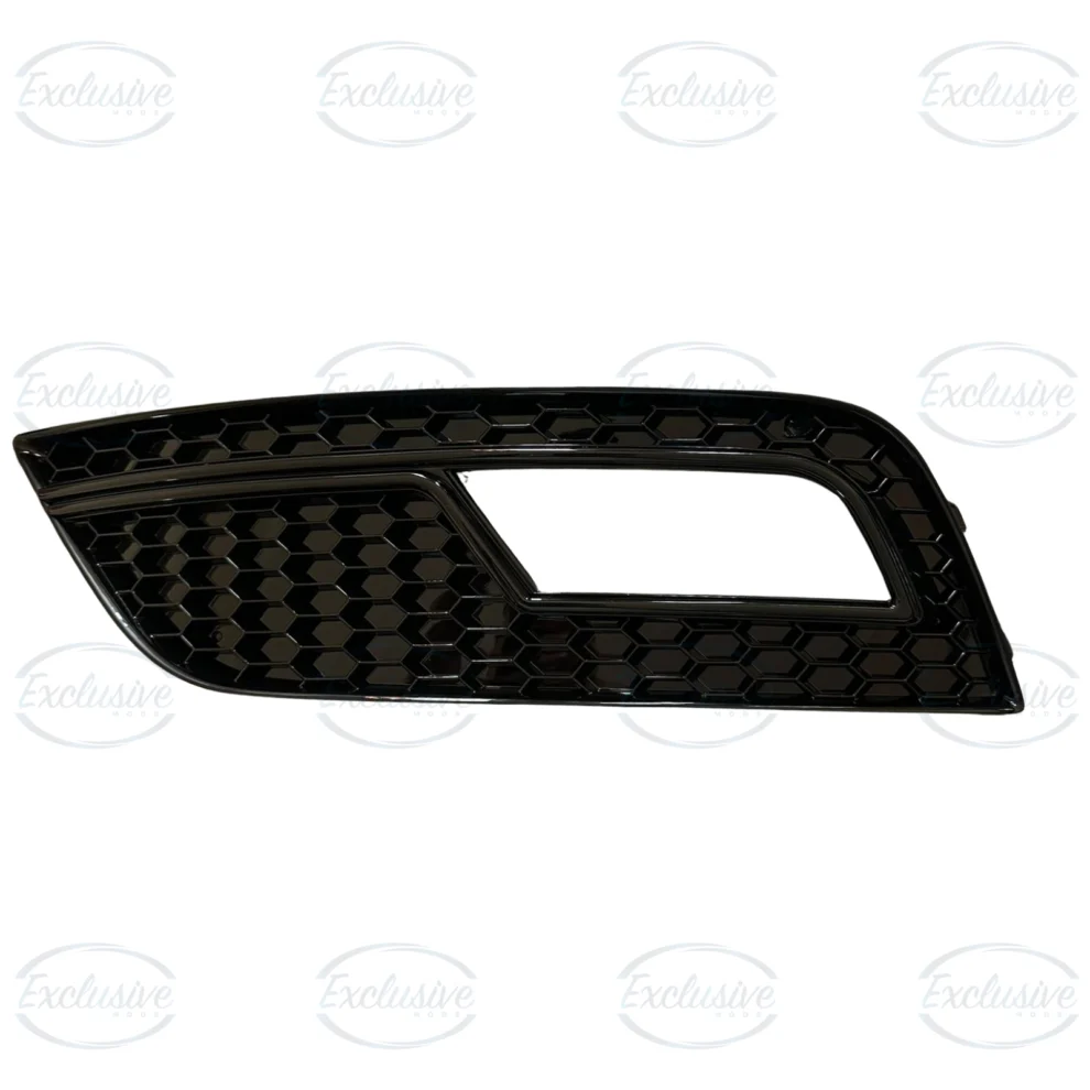 Gloss Black RS4 Style Fog Light Covers - Fits Audi A4 B8.5 Facelift Standard (2012-2015)