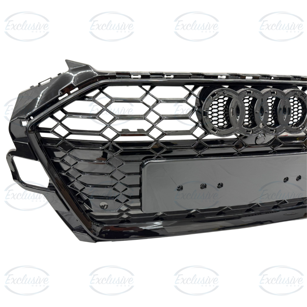 Audi A4/S4 B9 8W (2020-2024) - Gloss Black Honeycomb Mesh Grille