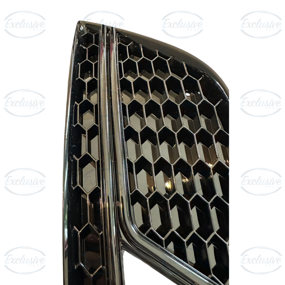 Audi A4 B8.5 (2013-2016) - Gloss Black RS4 Honeycomb Style Fog Light Cover