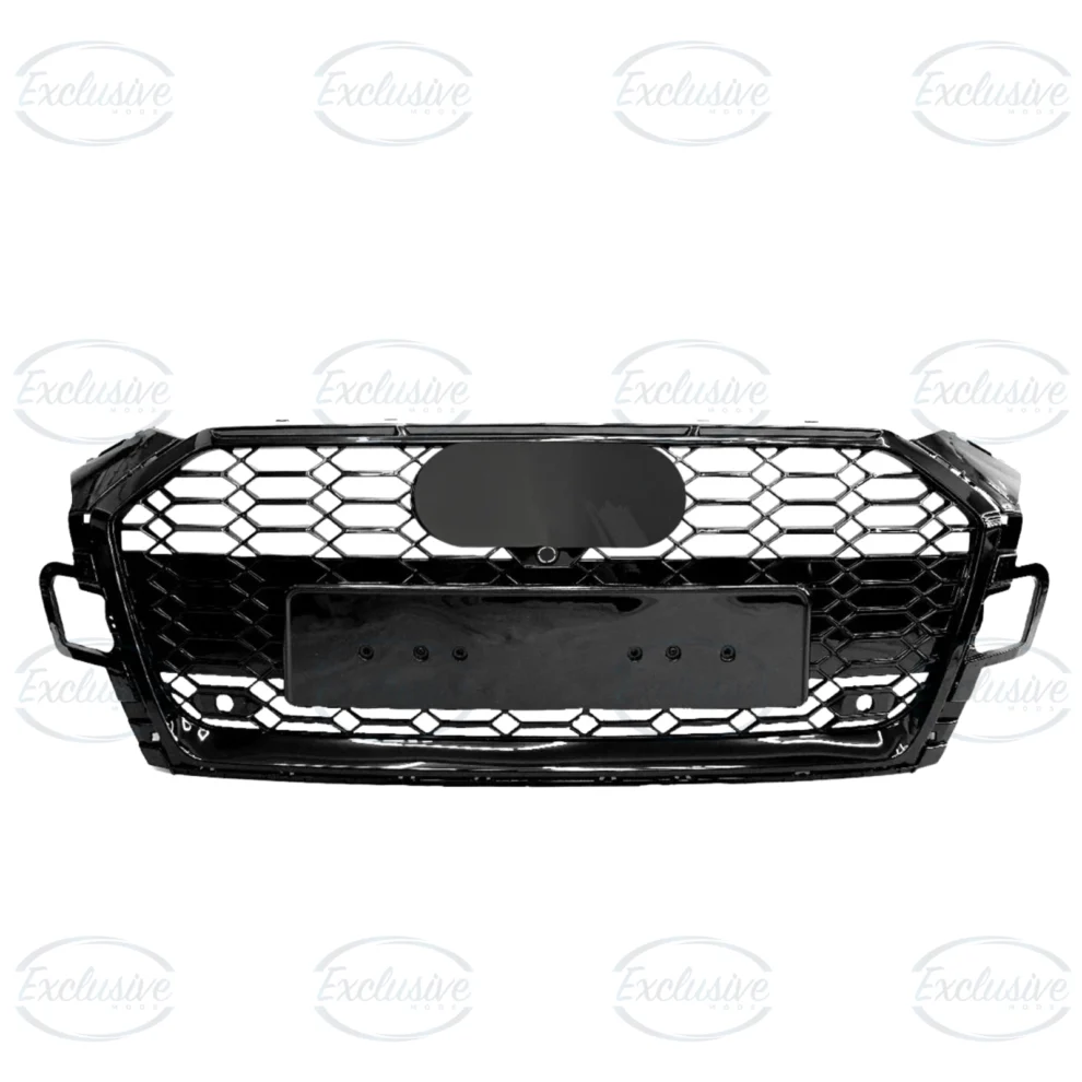 Gloss Black Honeycomb Mesh Grille - Fits Audi A5/S5 B9.5 Facelift (2019-2023)