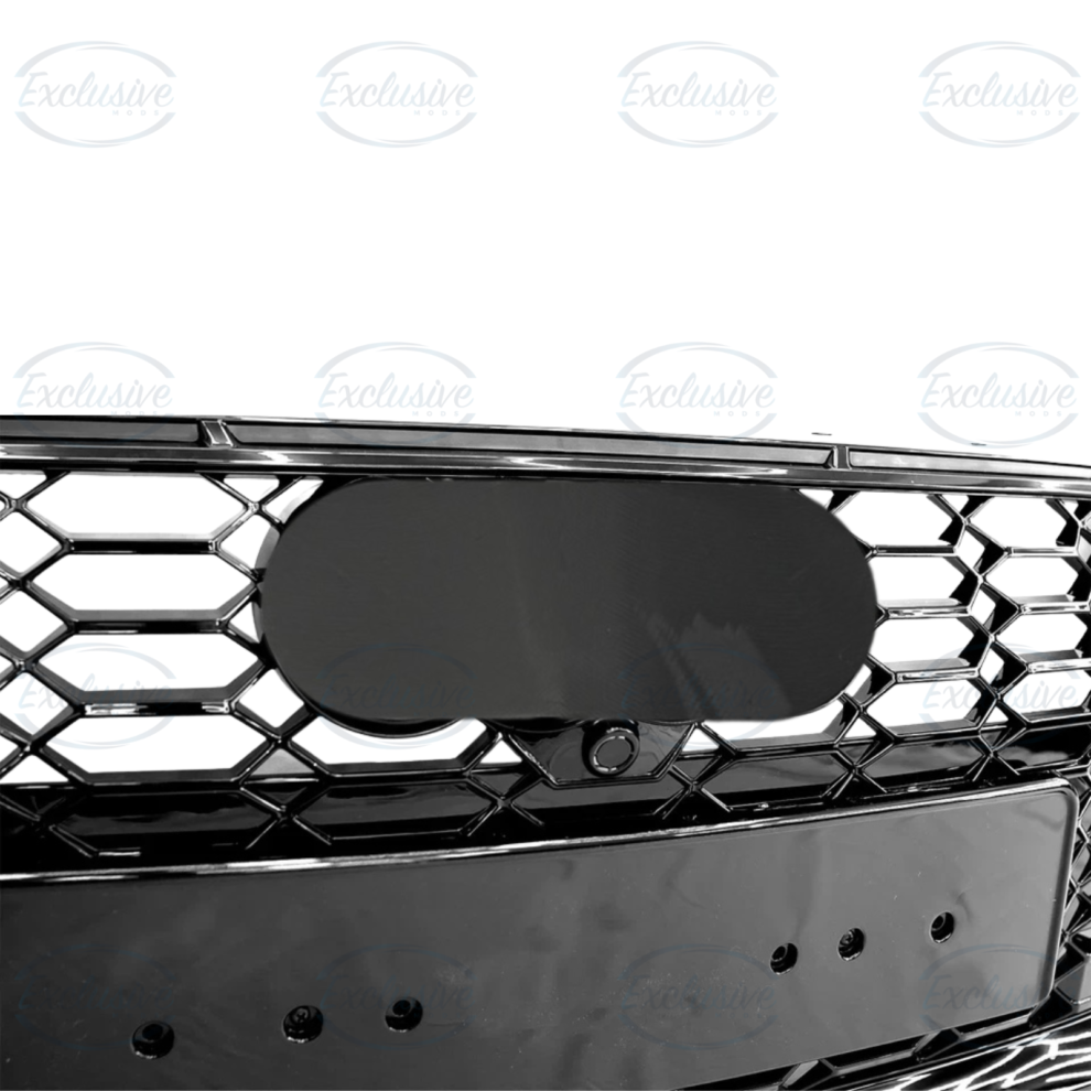 Audi A5/S5 B9 S-Line (2020-2023) - Gloss Black Honeycomb Style Grille & Fog Lights