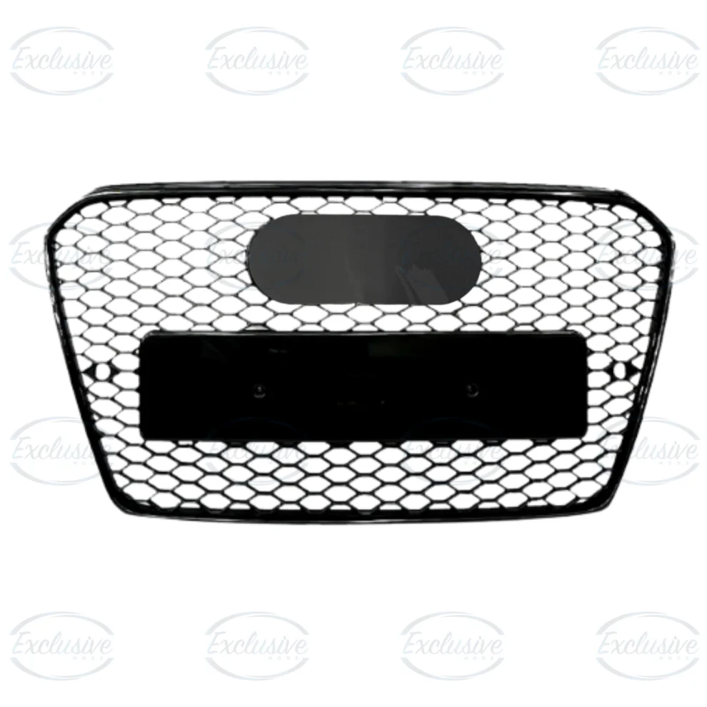 Gloss Black Honeycomb Mesh Grille - Fits Audi A6/S6 C7.5 Facelift (2015-2018)