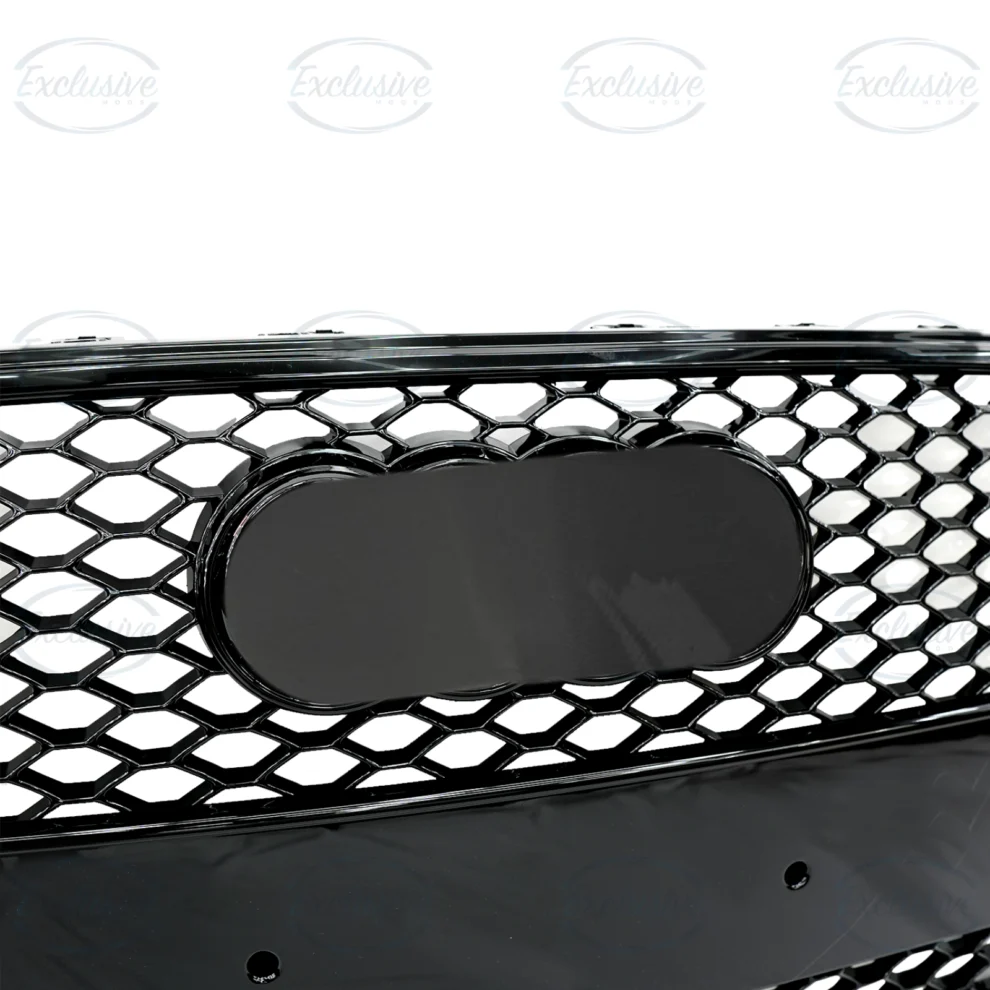 Gloss Black Honeycomb Mesh Grille - Fits Audi A6/S6 C7.5 Facelift (2015-2018)