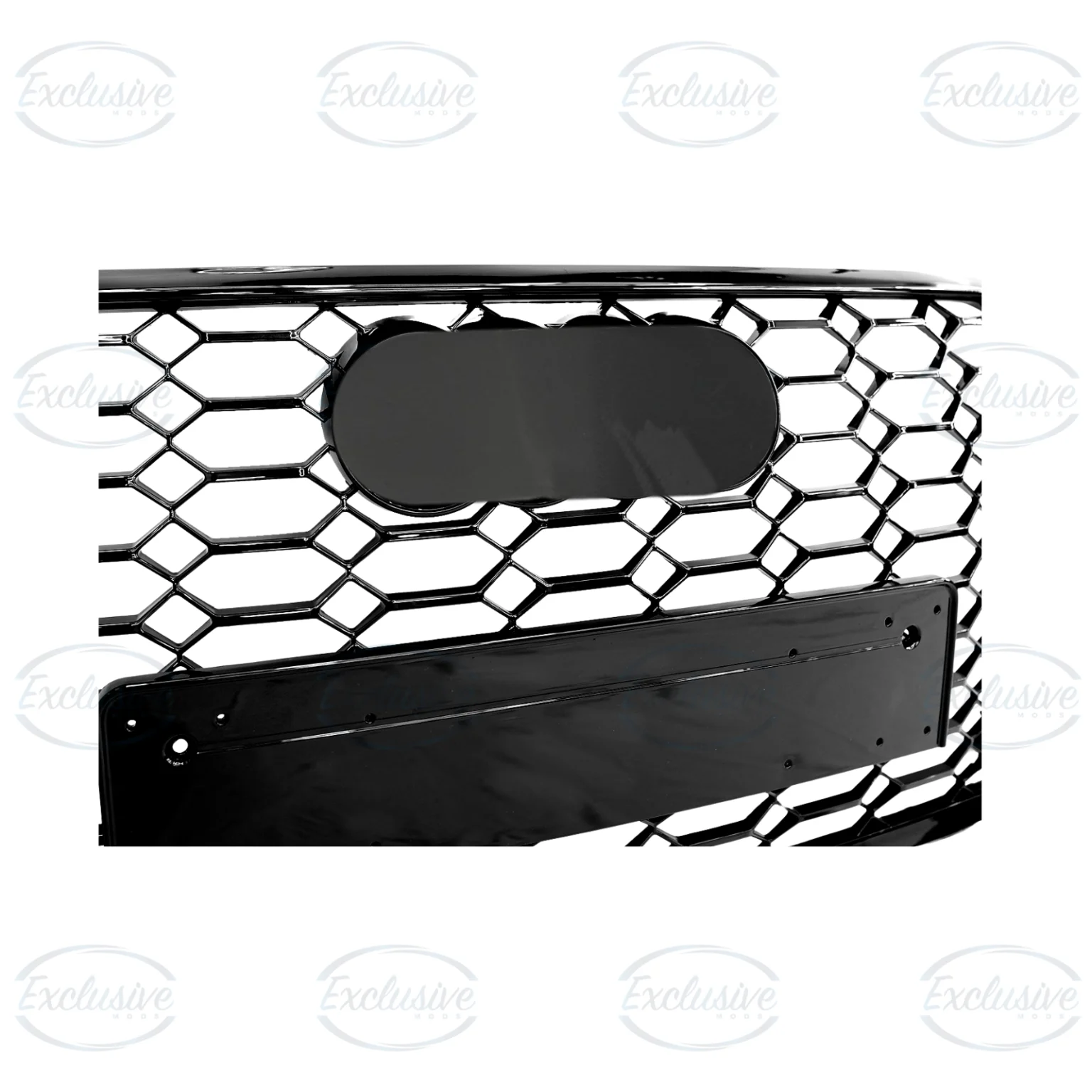 Gloss Black Honeycomb Mesh Grille - Fits Audi A6/S6 C8 (2019-2023)