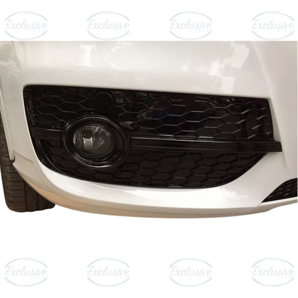 Audi Q3 8U (2011-2015) - Gloss Black Honeycomb RSQ3 Style Fog Light Cover Pair