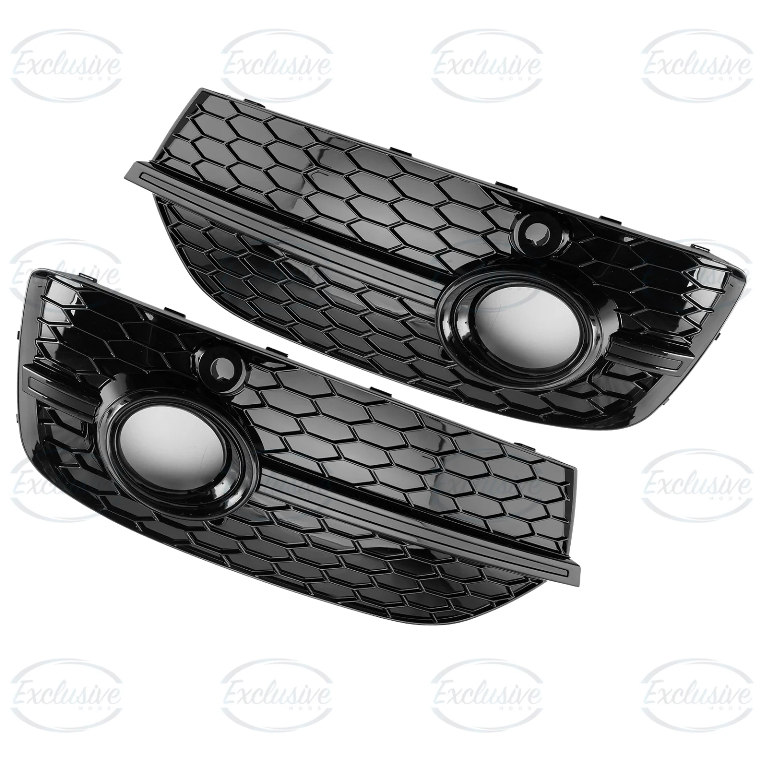 Gloss Black RSQ3 Style Fog Light Covers - Fits Audi Q3 8U Standard (2011-2015)