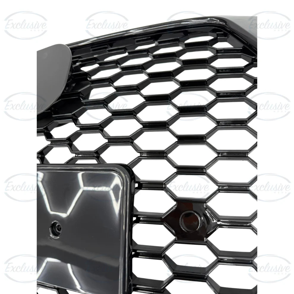 Gloss Black Honeycomb Mesh Grille - Fits Audi Q3 8U Facelift (2015-2018)