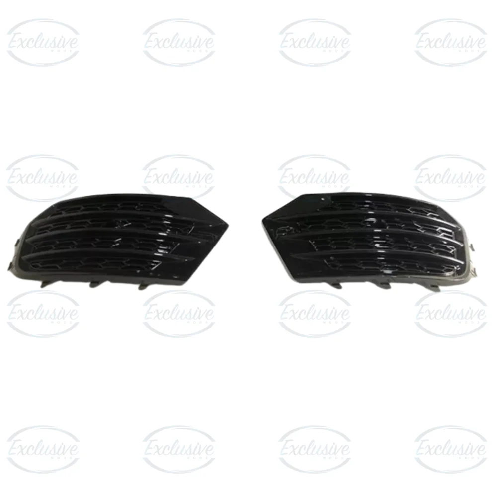 Gloss Black Honeycomb Fog Light Covers - Fits Audi Q3 8U Facelift Standard (2015-2018)