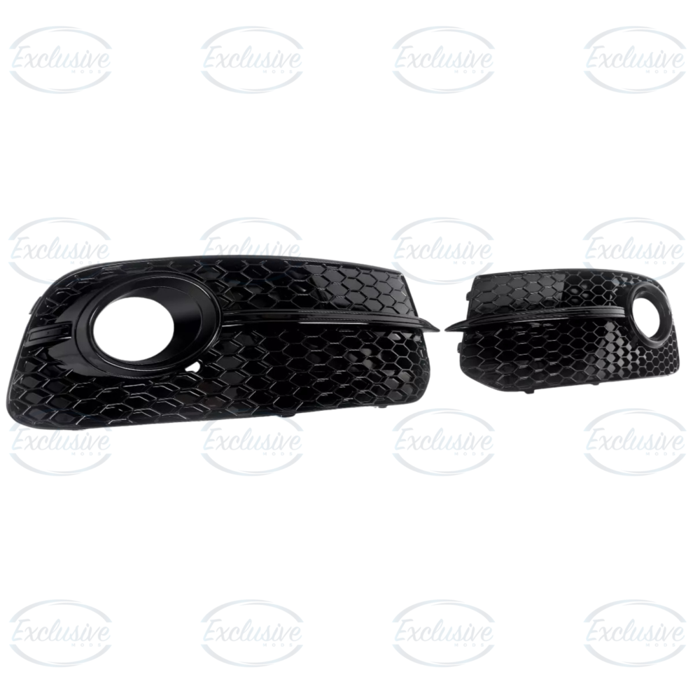 Audi Q5 8R (2013-2017) - Gloss Black Honeycomb Fog Light Cover Pair