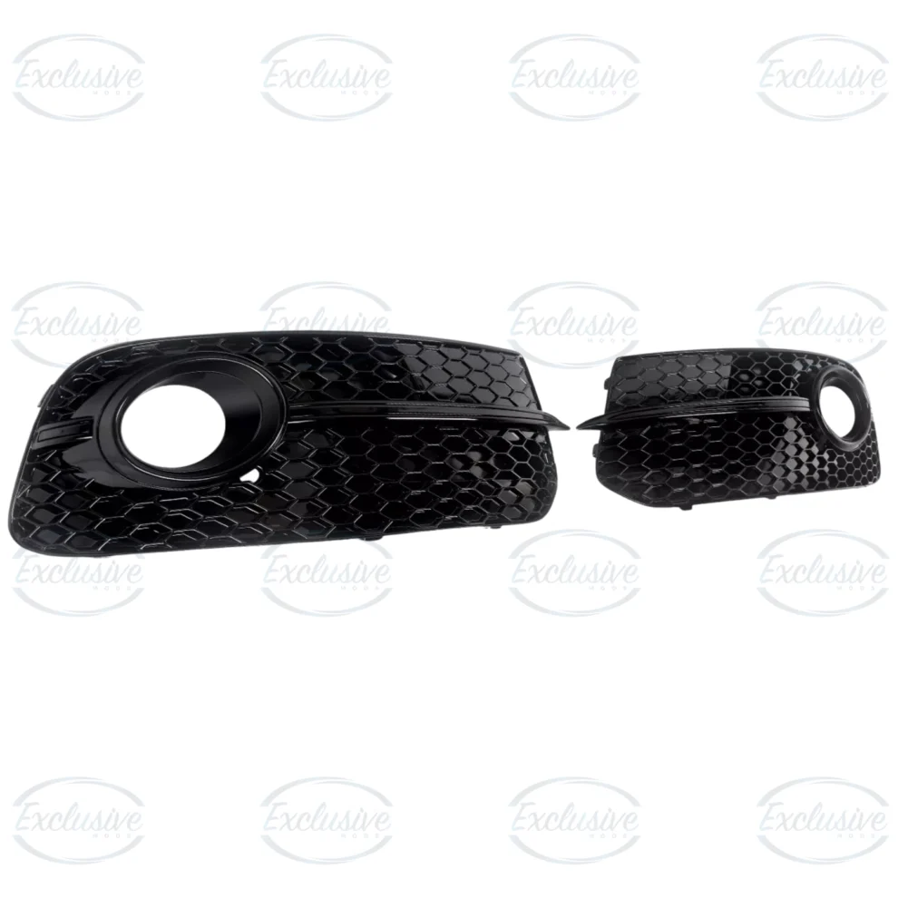 Gloss Black Honeycomb Fog Light Covers - Fits Audi Q5 8R Standard (2013-2017)
