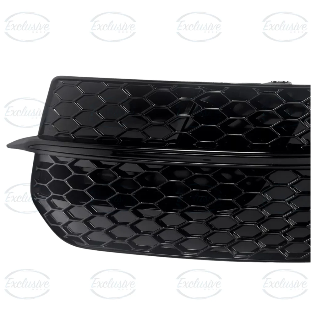 Gloss Black Honeycomb Fog Light Covers - Fits Audi Q5 8R Standard (2013-2017)