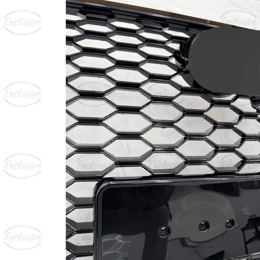 Gloss Black Honeycomb Mesh Grille - Fits Audi Q7/SQ7 4M (2016-2019)