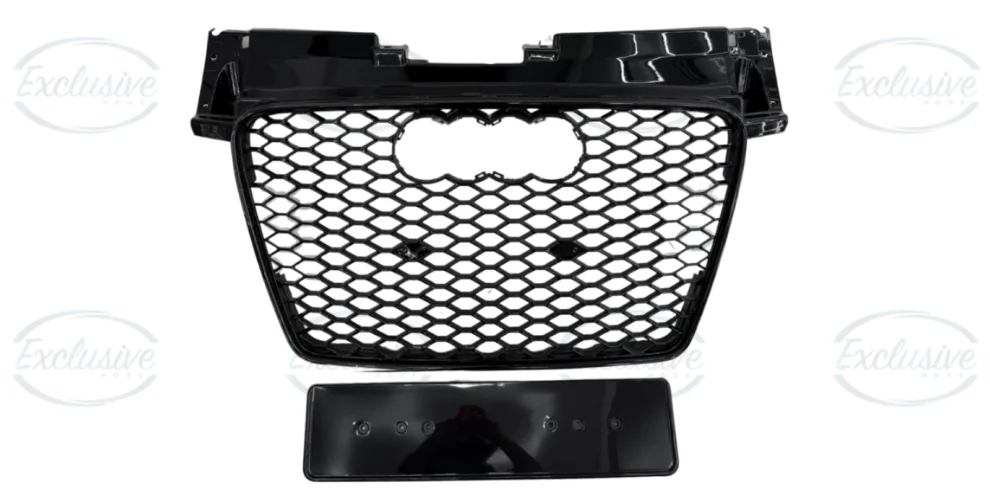 Gloss Black Honeycomb Mesh Grille - Fits Audi TT/TTS MK2 (2006-2014)