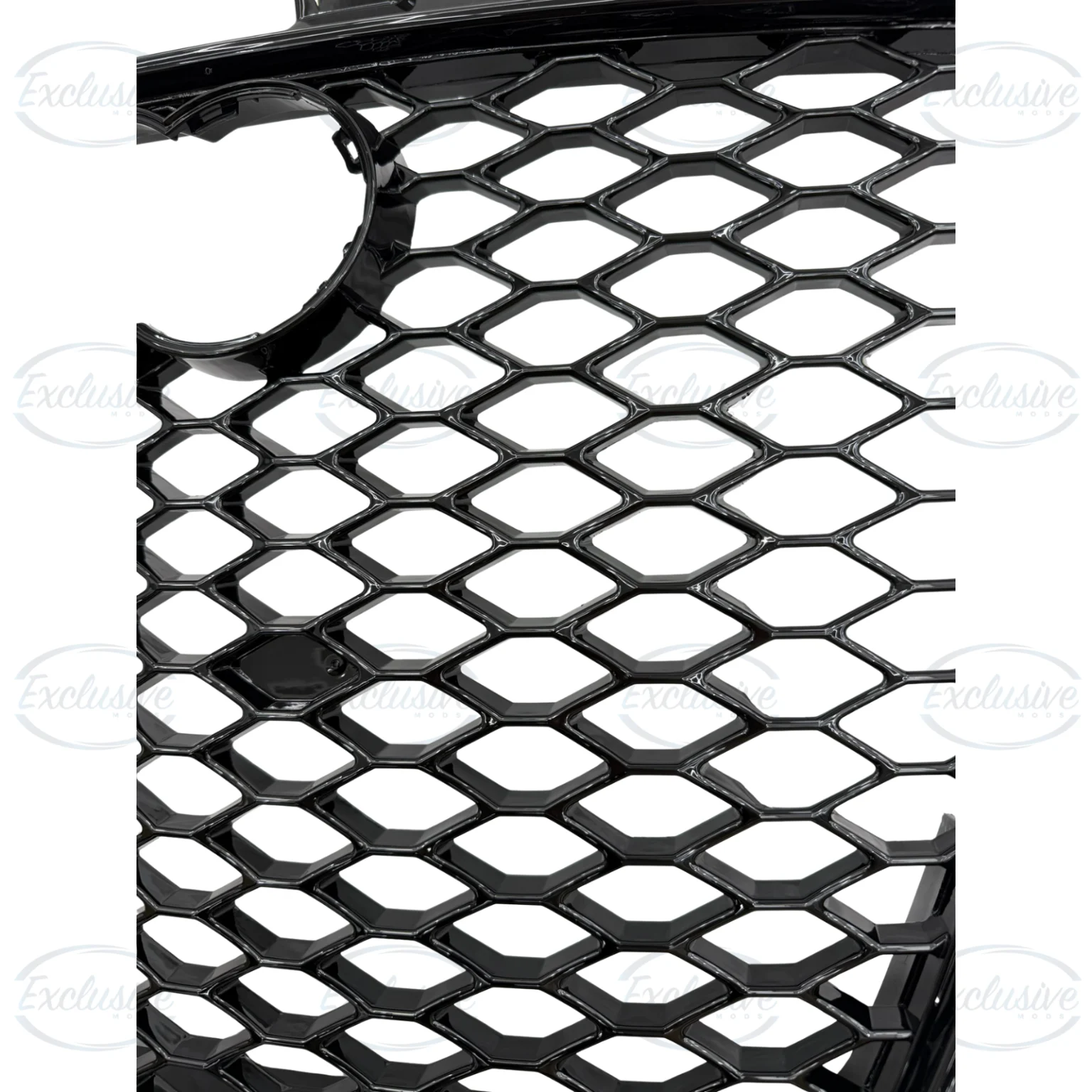 Gloss Black Honeycomb Mesh Grille - Fits Audi TT/TTS MK2 (2006-2014)