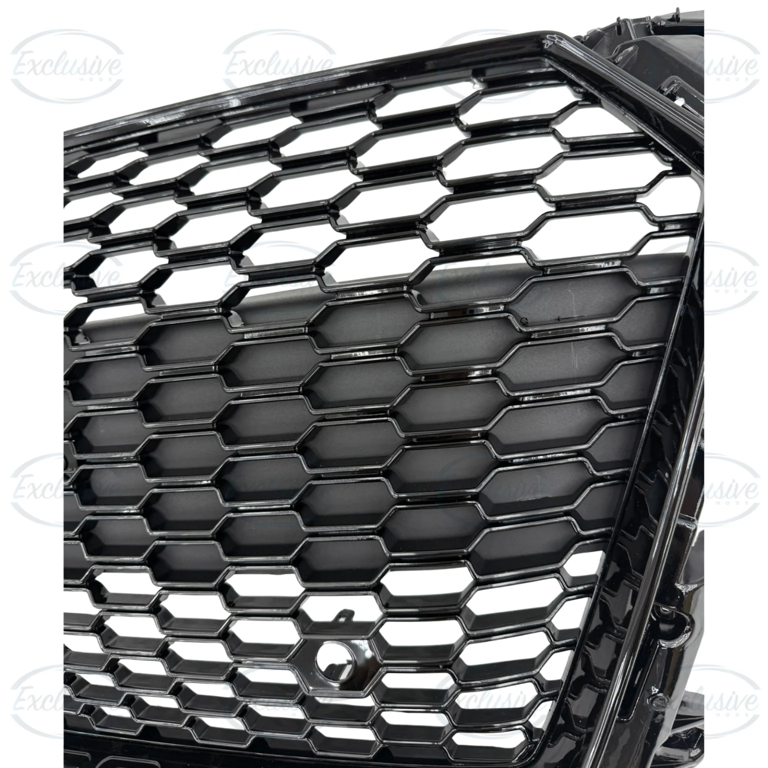 Gloss Black Honeycomb Mesh Grille - Fits Audi TT/TTS MK3 (2014-2019)