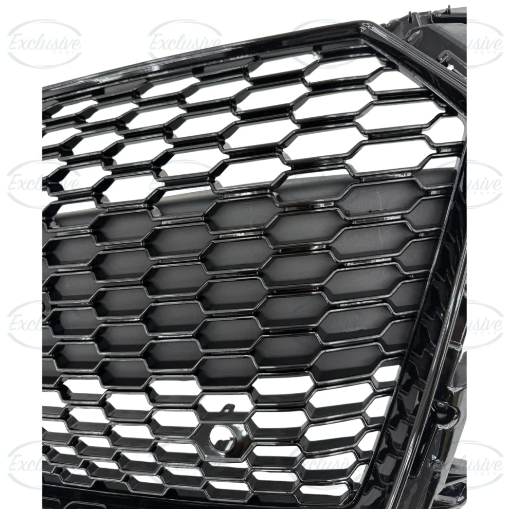 Gloss Black Honeycomb Mesh Grille - Fits Audi TT/TTS MK3 (2014-2019)