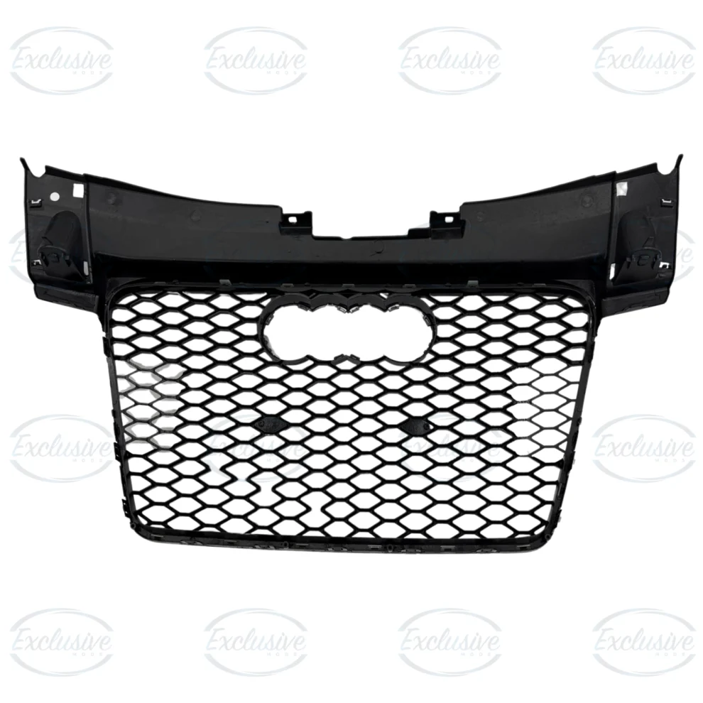 Gloss Black Honeycomb Mesh Grille - Fits Audi TT/TTS MK2 (2006-2014)