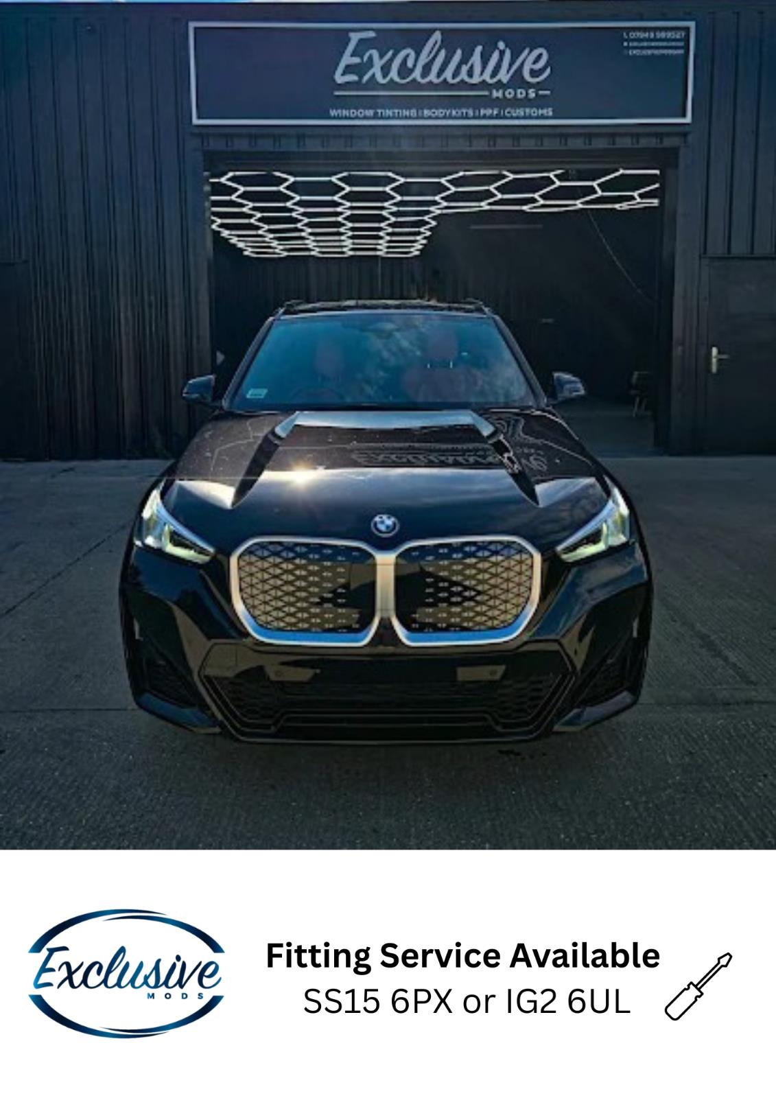 Audi Q5 FY S-Line (2017-2022) ÔÇö Gloss Black Honeycomb Style Grille & Fog Lights - Image 9