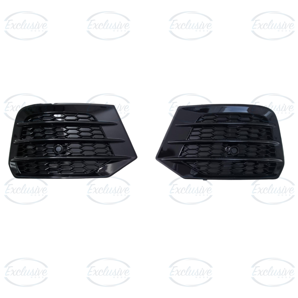 Audi Q3 8U (2016-2018) - Gloss Black Honeycomb Fog Light Cover Pair