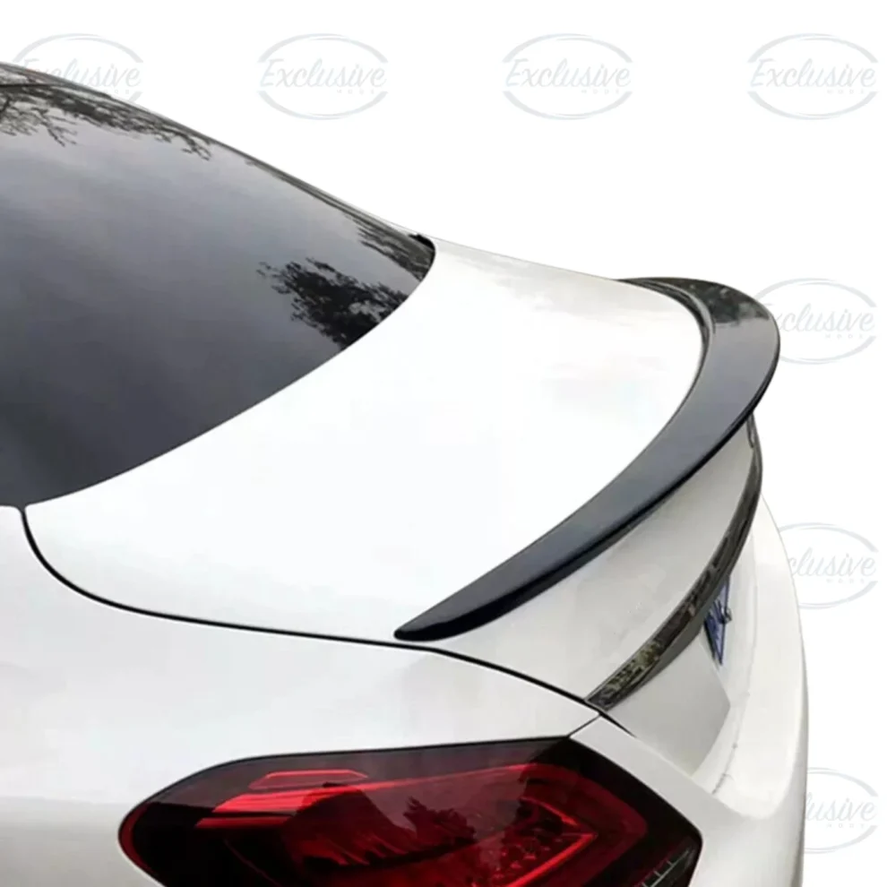 Mercedes C Class W205 (2014-2021) - Gloss Black AMG Style Rear Spoiler Lip