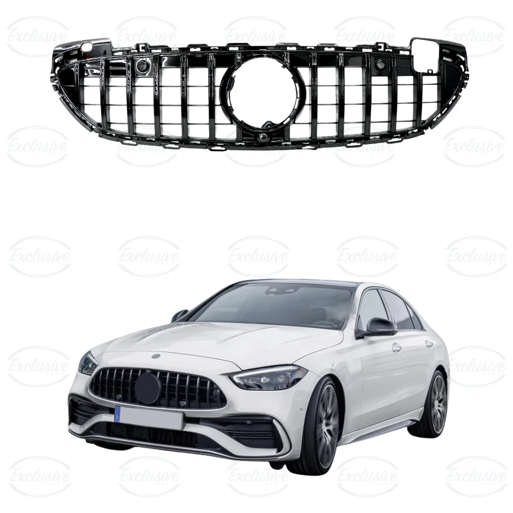 Mercedes C Class W206 (2022+) ÔÇö Gloss Black Panamericana GT Style Grille
