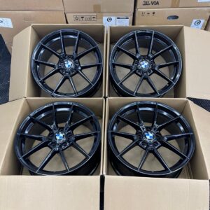 4├ù 19" 763M Style Alloys ÔÇö Gloss Black ÔÇö Fits BMW 3/4 Series