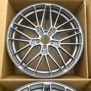 4├ù 19" Multi-Spoke Style Alloys ÔÇö Satin Grey ÔÇö Fits Audi & VW