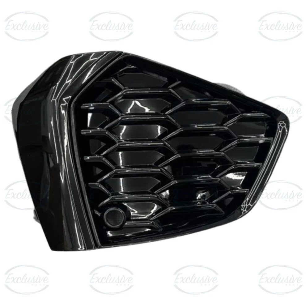 Audi S3 8Y (2021+) - Gloss Black Honeycomb Style Grille & Fog Light Cover