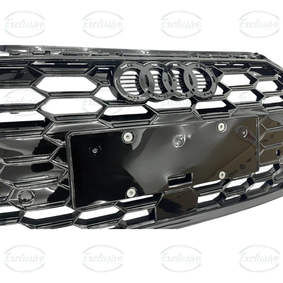 Audi S3 8Y (2021+) - Gloss Black Honeycomb Style Grille & Fog Light Cover