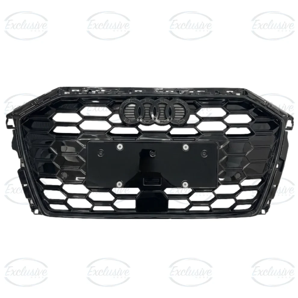 Audi S3 8Y (2021+) - Gloss Black Honeycomb Style Grille & Fog Light Cover