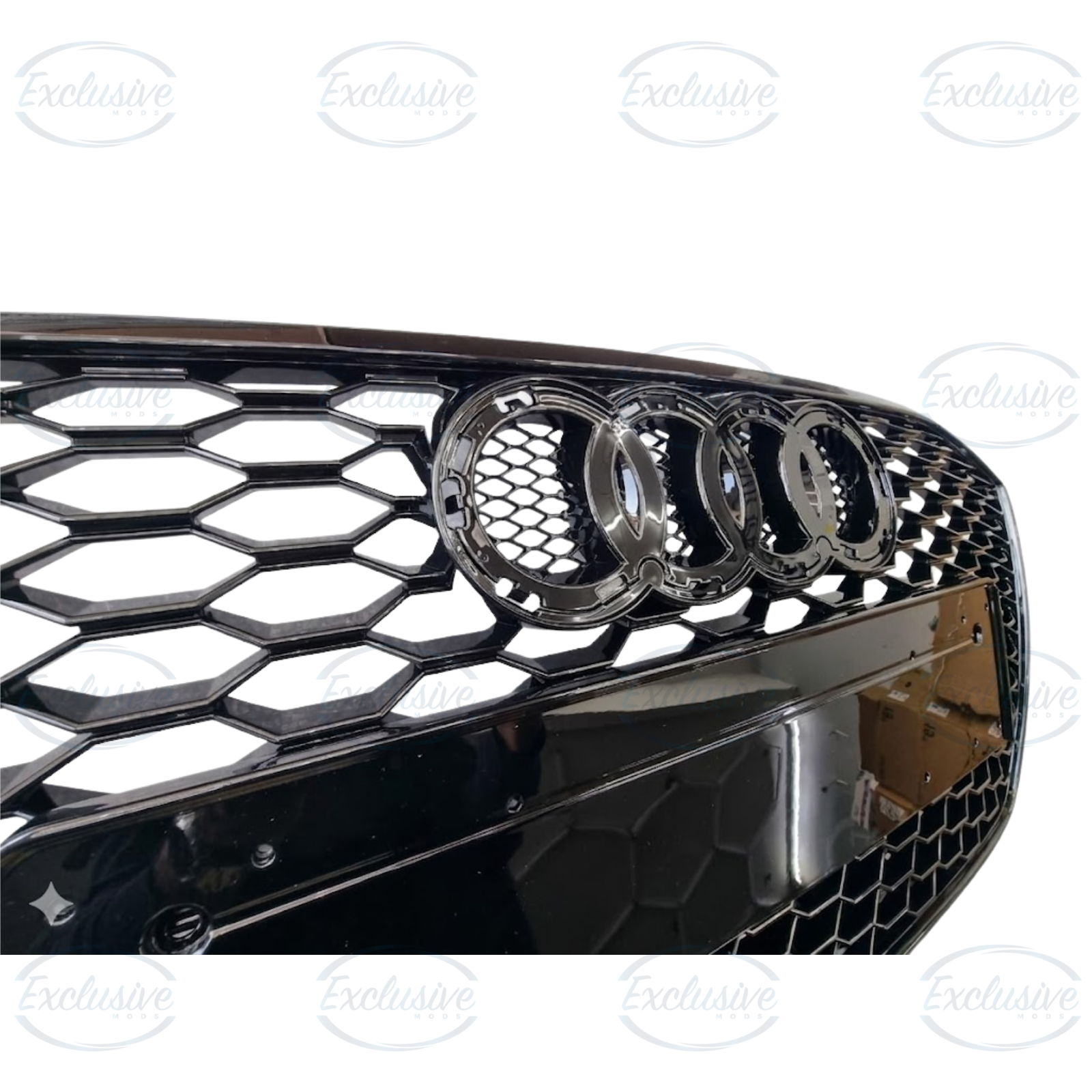 Audi A7/S7 C7.5 (2015-2018) ÔÇö Gloss Black Honeycomb Mesh Grille - Image 3