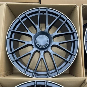 4├ù 19" C63 Style Alloys ÔÇö Satin Black ÔÇö Fits Mercedes C/E/S Class