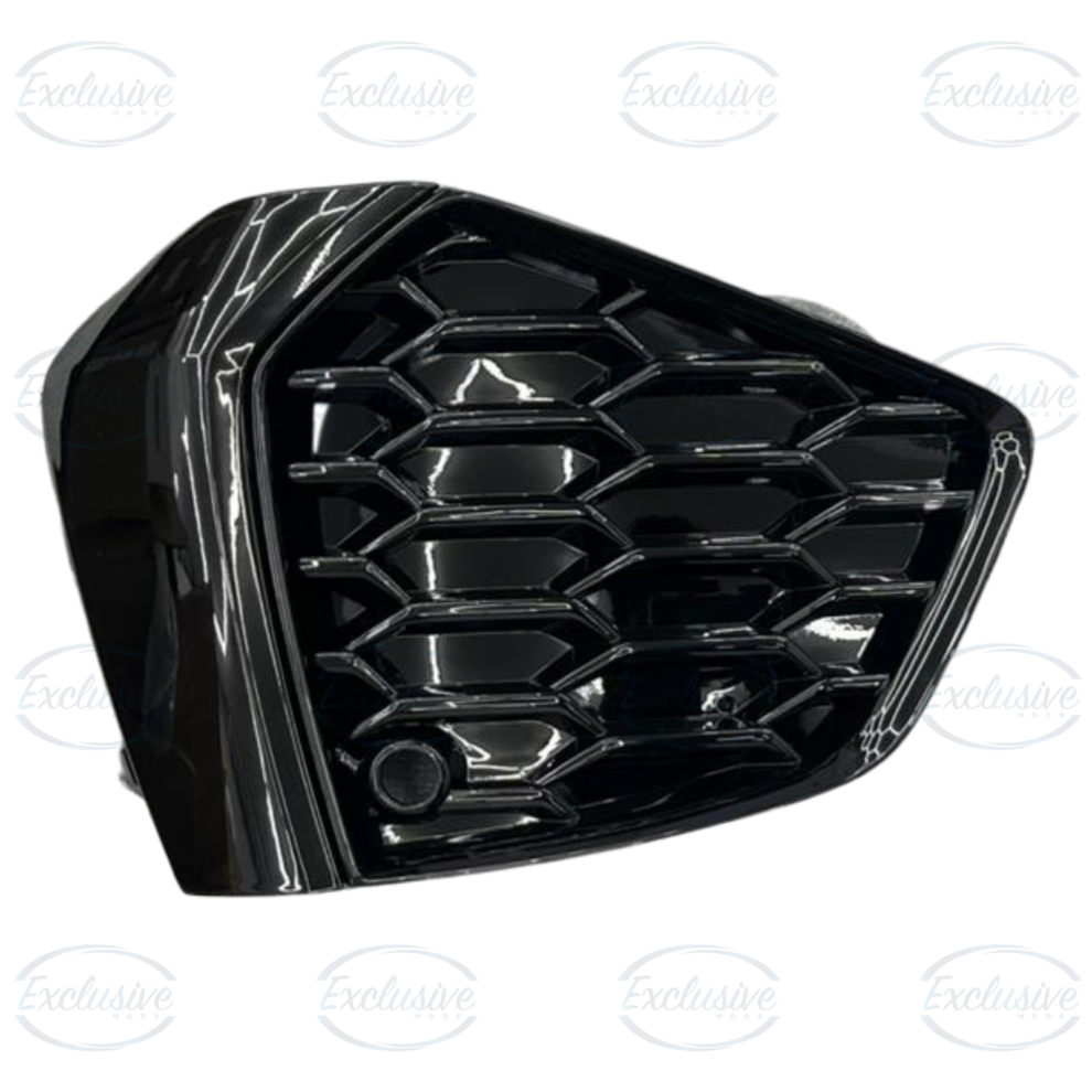 Audi S3 8Y (2021+) - Gloss Black Honeycomb Style Fog Light Cover Pair