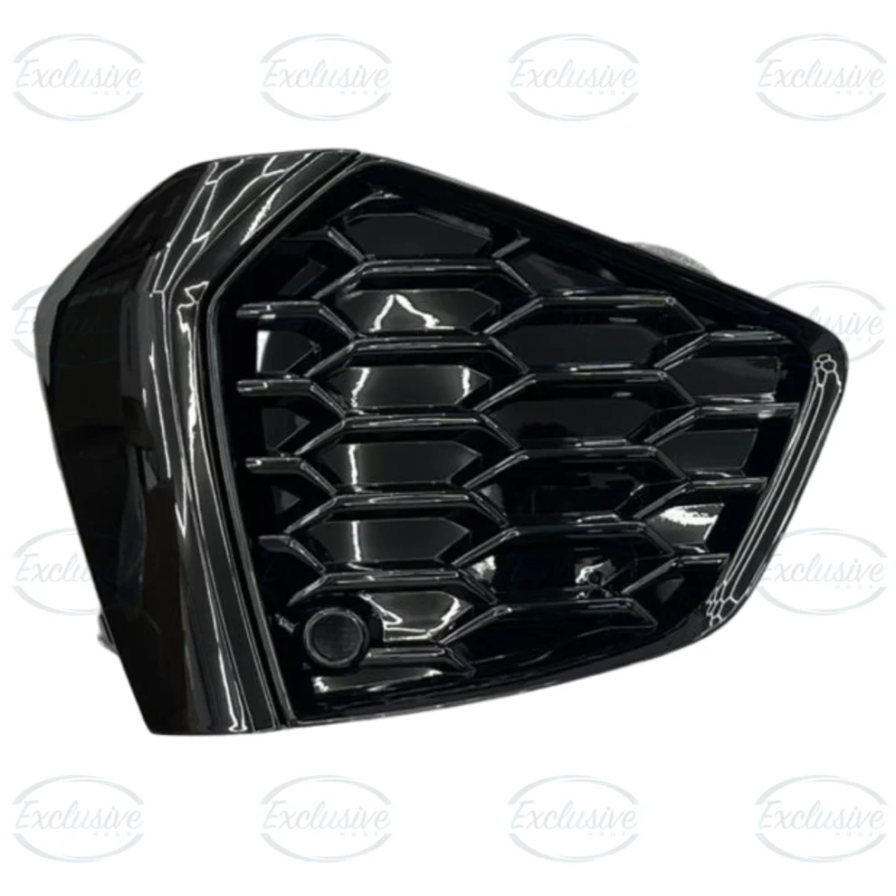 Gloss Black Honeycomb Fog Light Covers - Fits Audi S3 8Y (2021+)