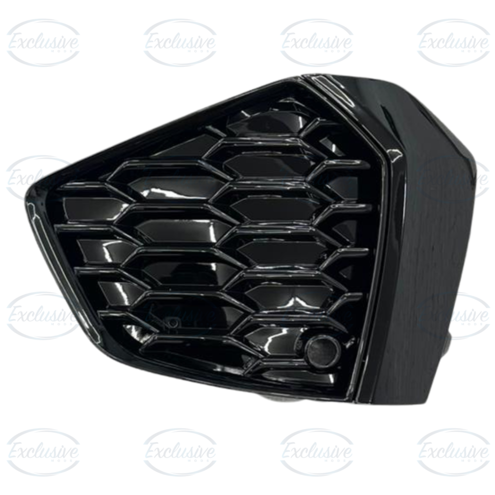 Audi S3 8Y (2021+) - Gloss Black Honeycomb Style Fog Light Cover Pair