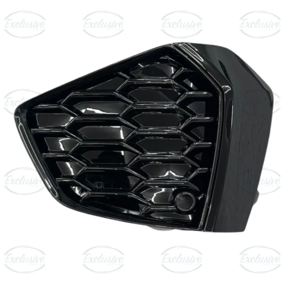 Gloss Black Honeycomb Fog Light Covers - Fits Audi S3 8Y (2021+)
