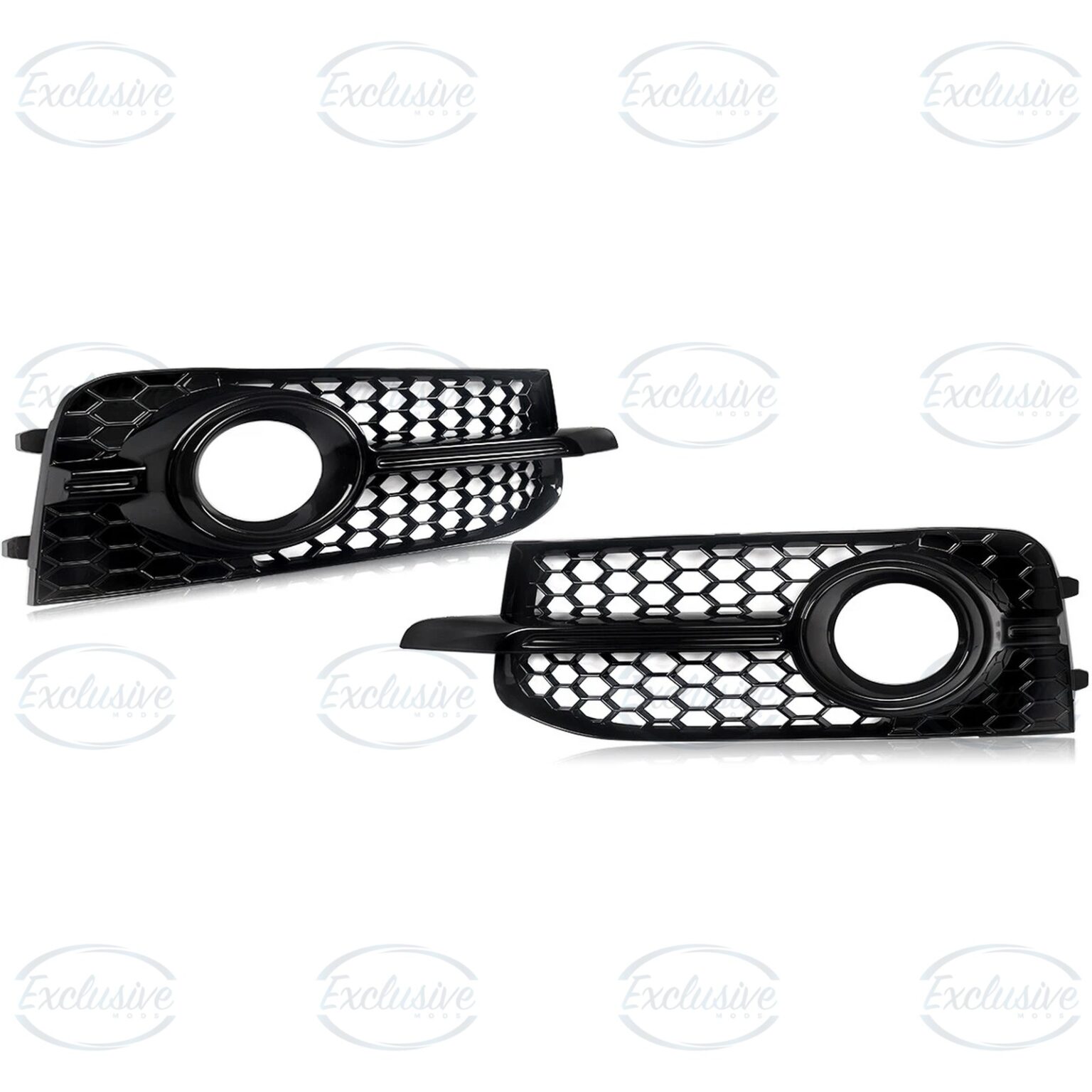 Gloss Black Honeycomb Fog Light Covers for Audi A1 8X S-Line 2010-2014