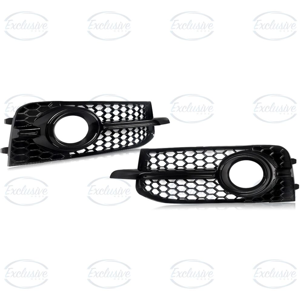 Gloss Black Honeycomb Fog Light Covers for Audi A1 8X S-Line 2010-2014