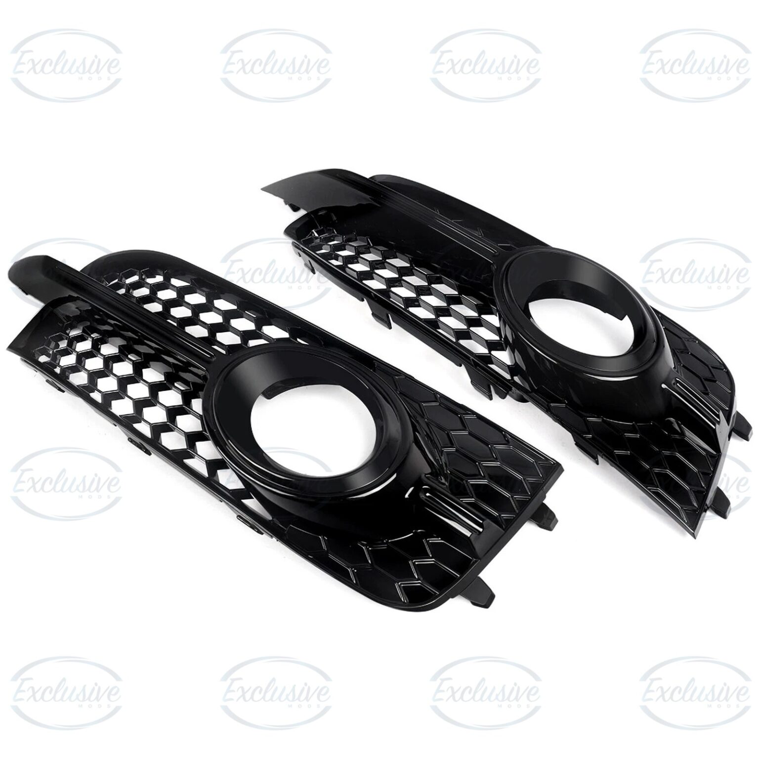 Gloss Black Honeycomb Fog Light Covers for Audi A1 8X S-Line 2010-2014