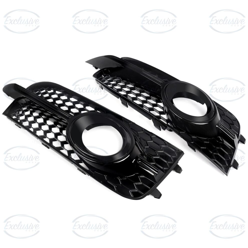 Gloss Black Honeycomb Fog Light Covers for Audi A1 8X S-Line 2010-2014