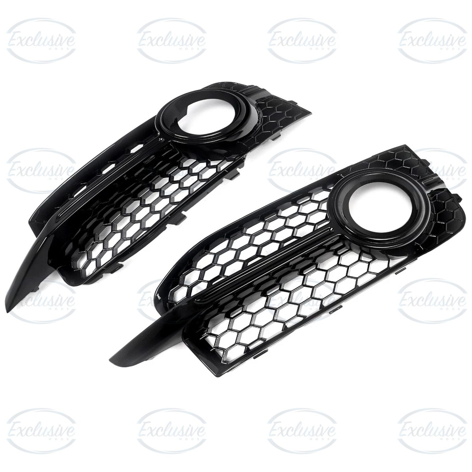 Gloss Black Honeycomb Fog Light Covers for Audi A1 8X S-Line 2010-2014