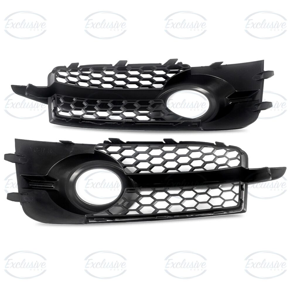 Gloss Black Honeycomb Fog Light Covers for Audi A1 8X S-Line 2010-2014