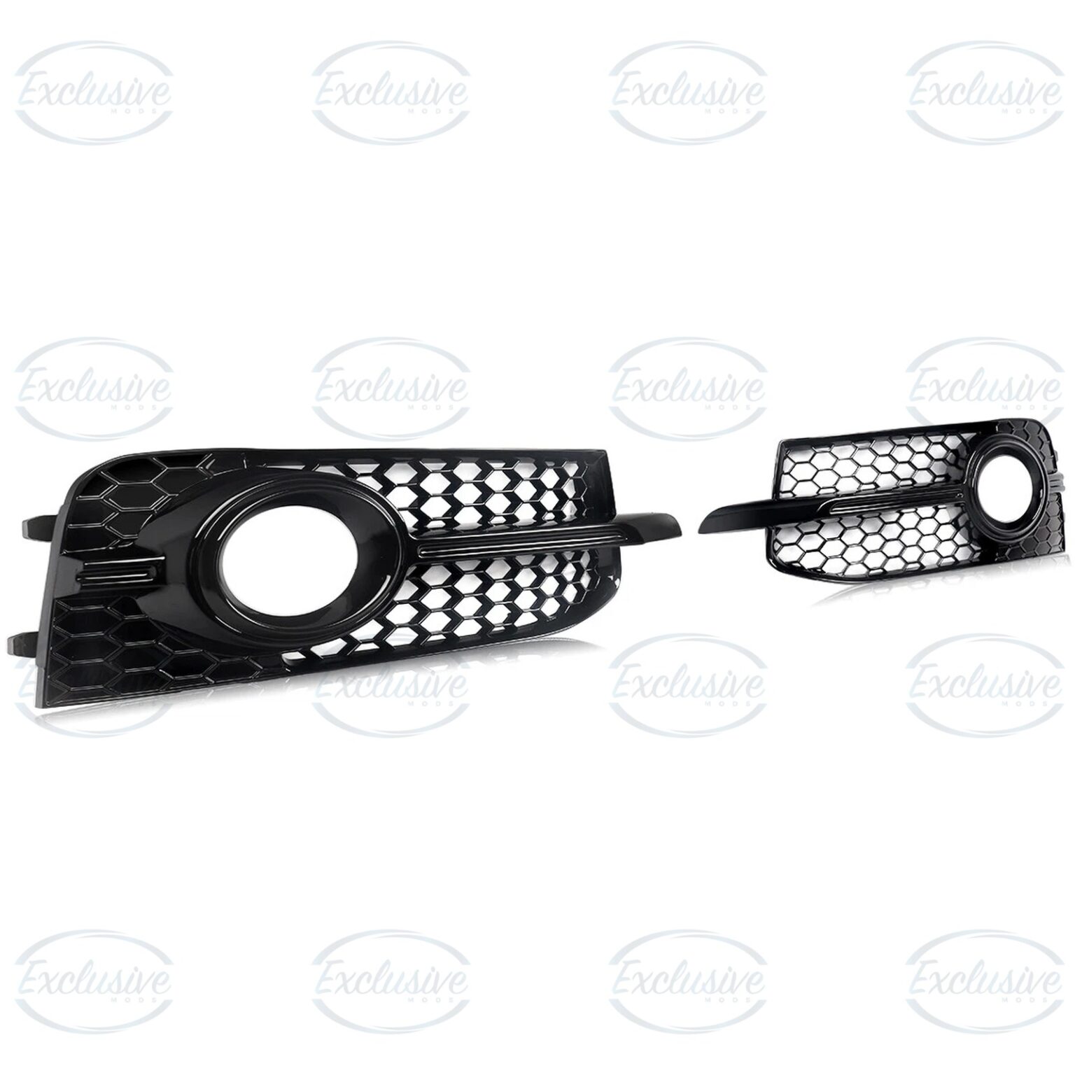 Gloss Black Honeycomb Fog Light Covers for Audi A1 8X S-Line 2010-2014