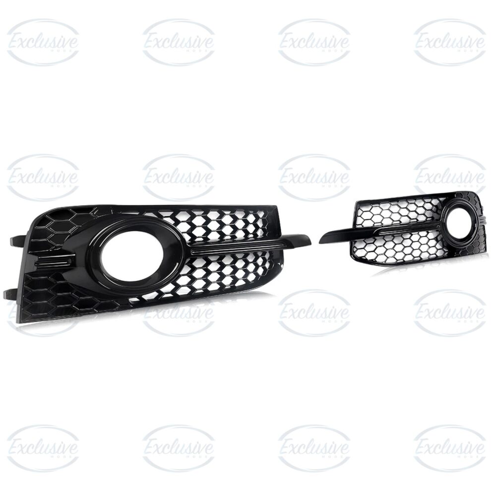 Gloss Black Honeycomb Fog Light Covers for Audi A1 8X S-Line 2010-2014