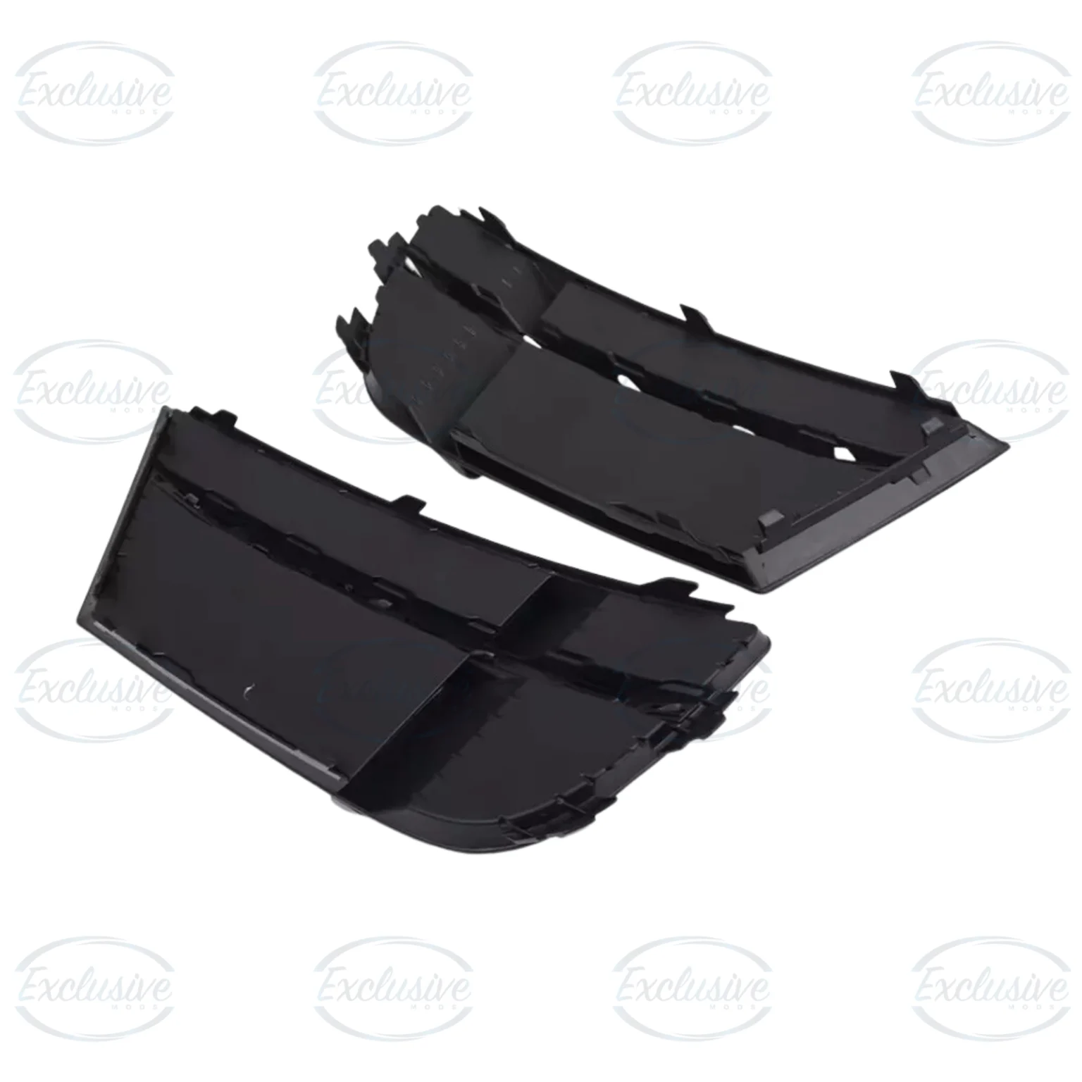 Gloss black honeycomb RS3 style fog light covers for Audi A3 S3 8V S-Line 2017-2020