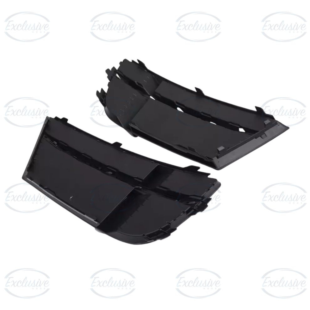 Gloss black honeycomb RS3 style fog light covers for Audi A3 S3 8V S-Line 2017-2020