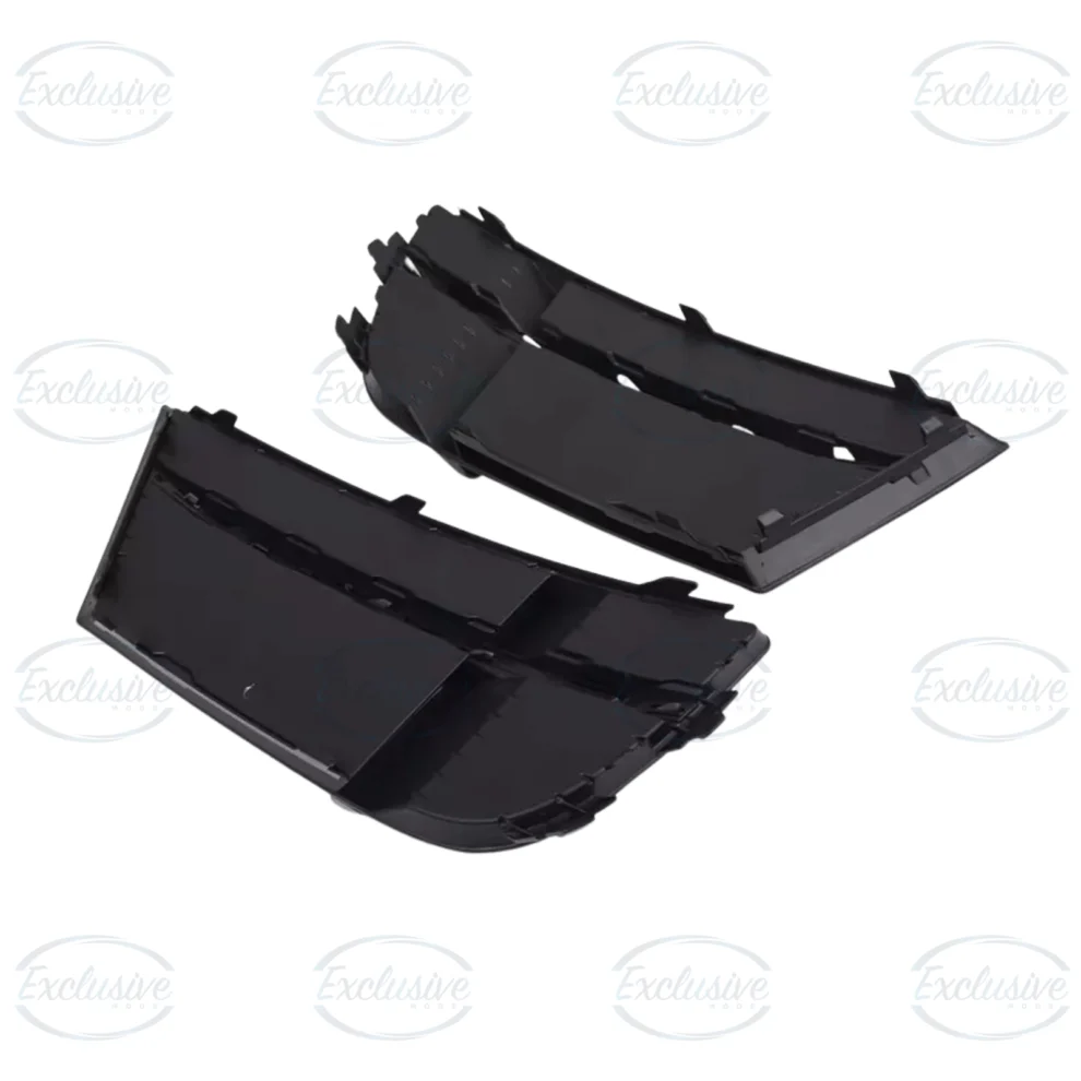Gloss black honeycomb RS3 style fog light covers for Audi A3 S3 8V S-Line 2017-2020