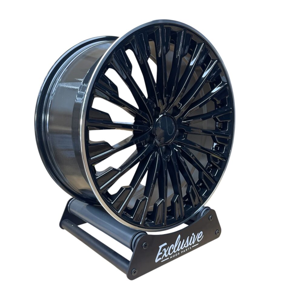 4× 19" Turbine Style Alloys - Gloss Black - 5×112 - Fits BMW 2/3/4/5 G Series, Audi, Mercedes & VW