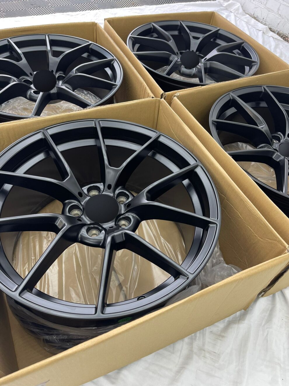 4× 20" 763M Style Alloys - Satin Black - 5×112 - Fits BMW 2/3/4/5 G Series